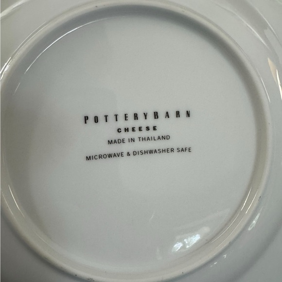 Pottery Barn 8”Cheese Plates Set of 3 Brie Gouda Stilton Appetizer Dessert - Picture 7 of 8